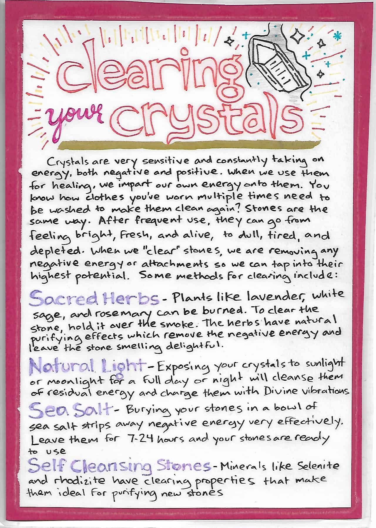 Clearing Your Crystals - Inspirit Crystals